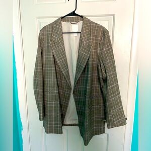 BNWOT Oversized Plaid Blazer